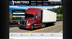 Desktop Screenshot of metrofreightlinertrucks.com